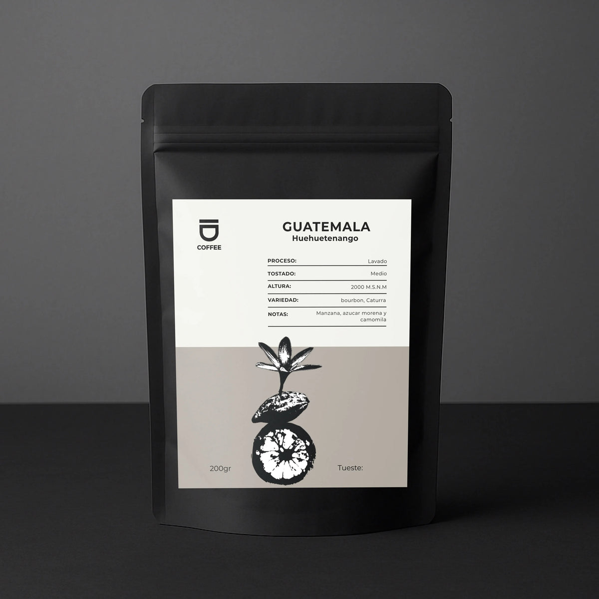 Café - Guatemala, Huehuetango - 200 gr / Granos